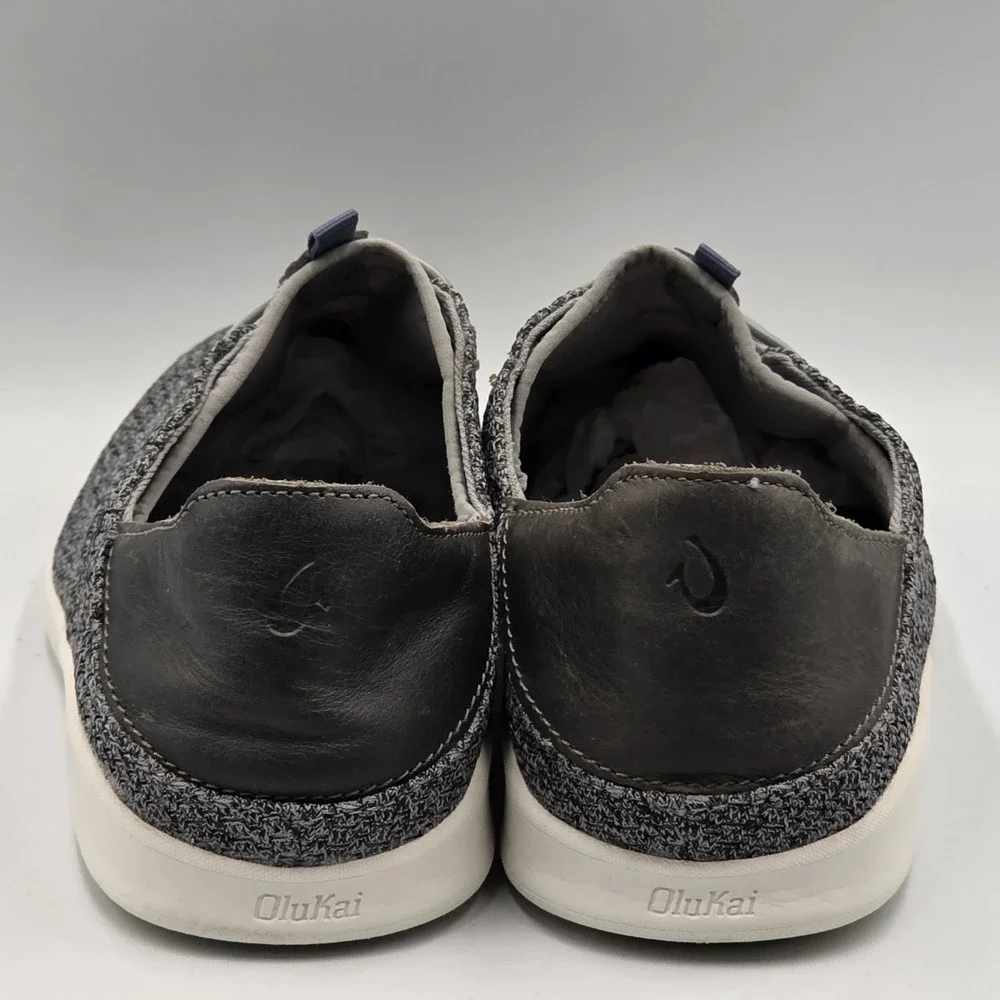 Olukai Alapa Li Keu Mens Gray Blue Mesh Slip On Casual Sneakers Shoes Size 10 M